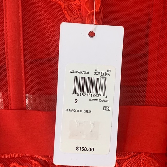 Guess Red Fringe Dress - Picture 2 of 4